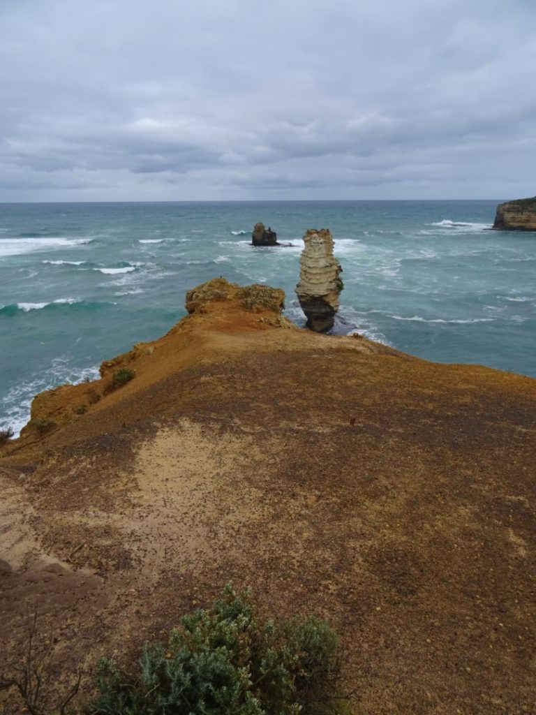 The Bay of Islands feature several rocky limestone stacks poking out of the water