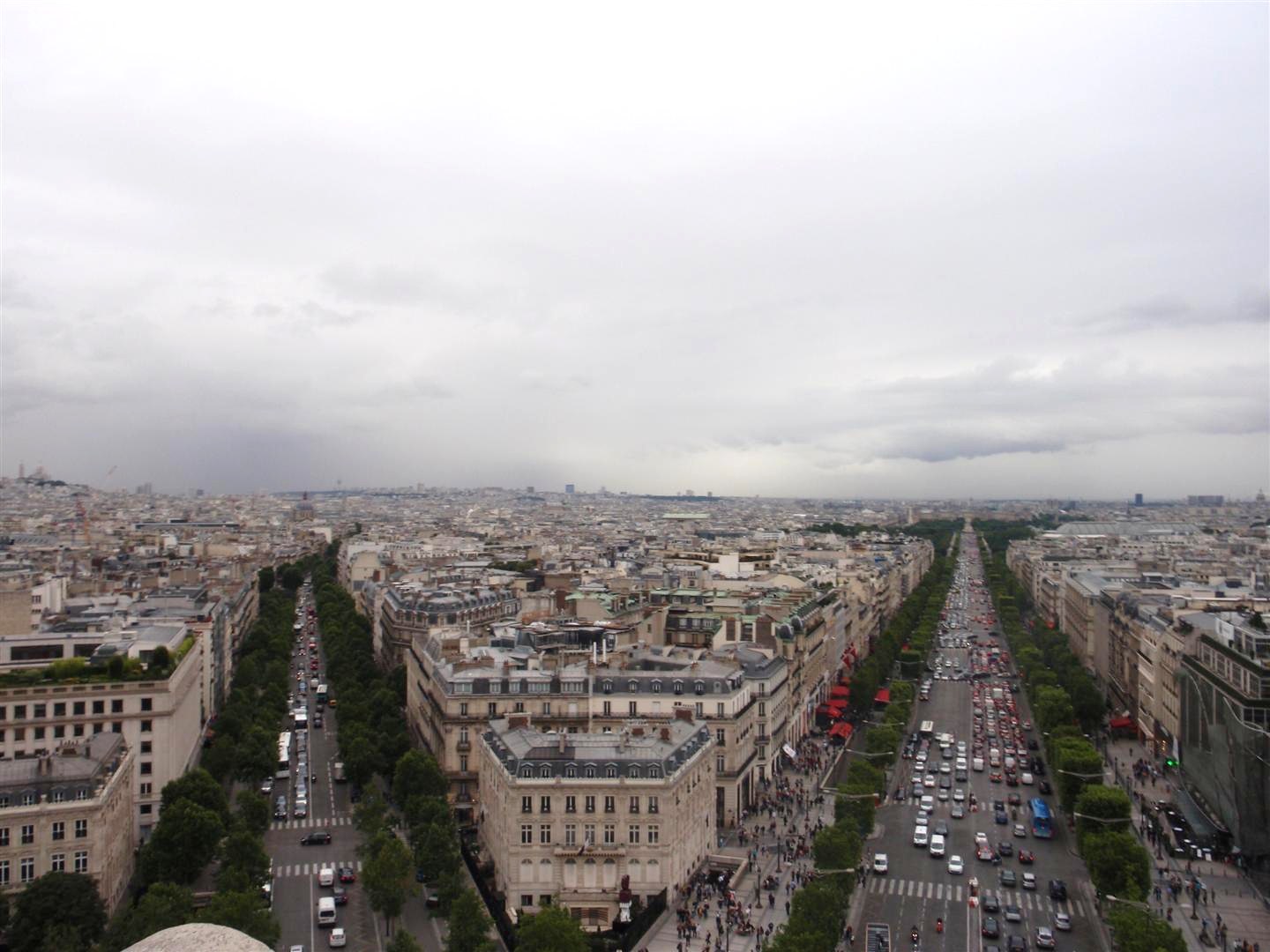 View from the Arc de Triomphe