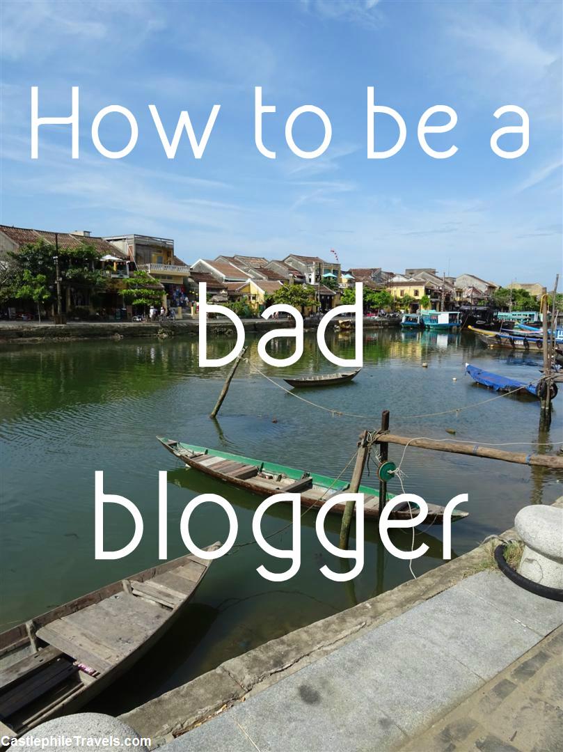 How to be a bad blogger
