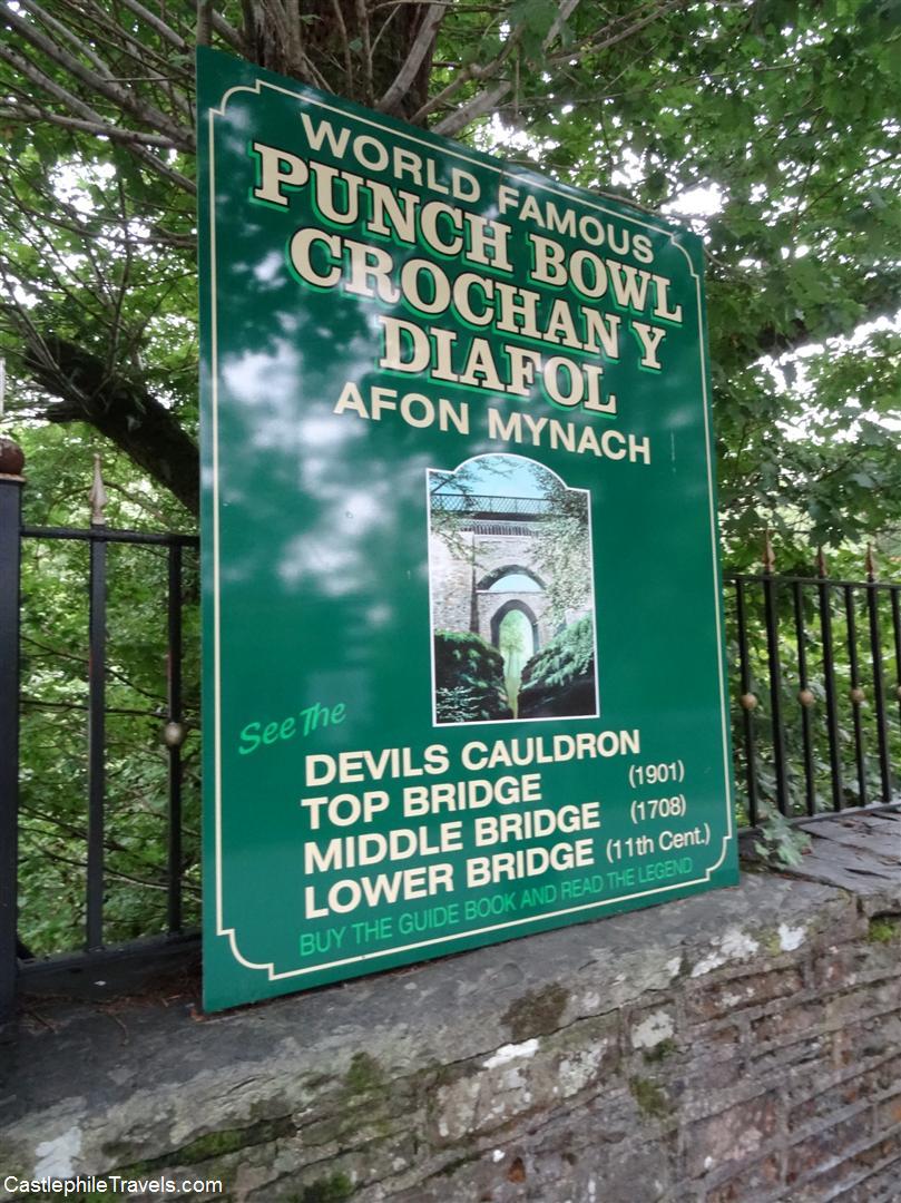 Devil's Bridge sign