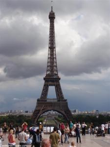 The view of the Eiffel Tower from the Trocadero