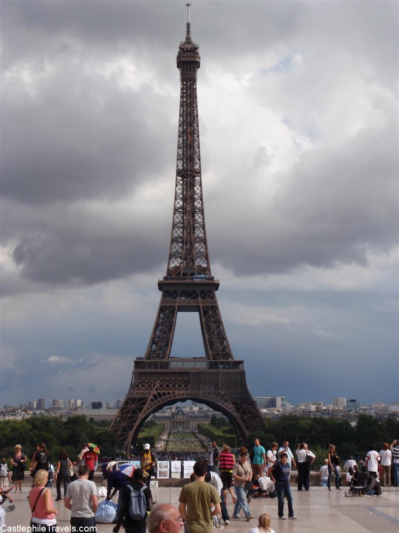 The view of the Eiffel Tower from the Trocadéro