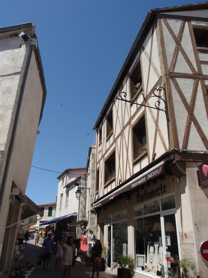 One of the laneways lined with shops