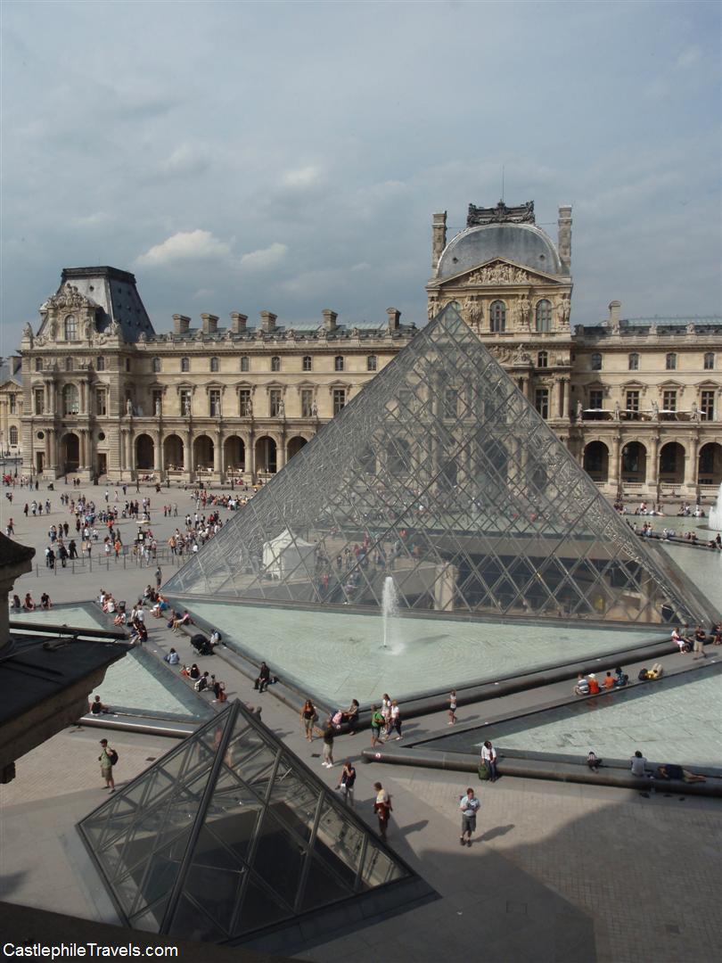 The main pyramid in front of the Louvre