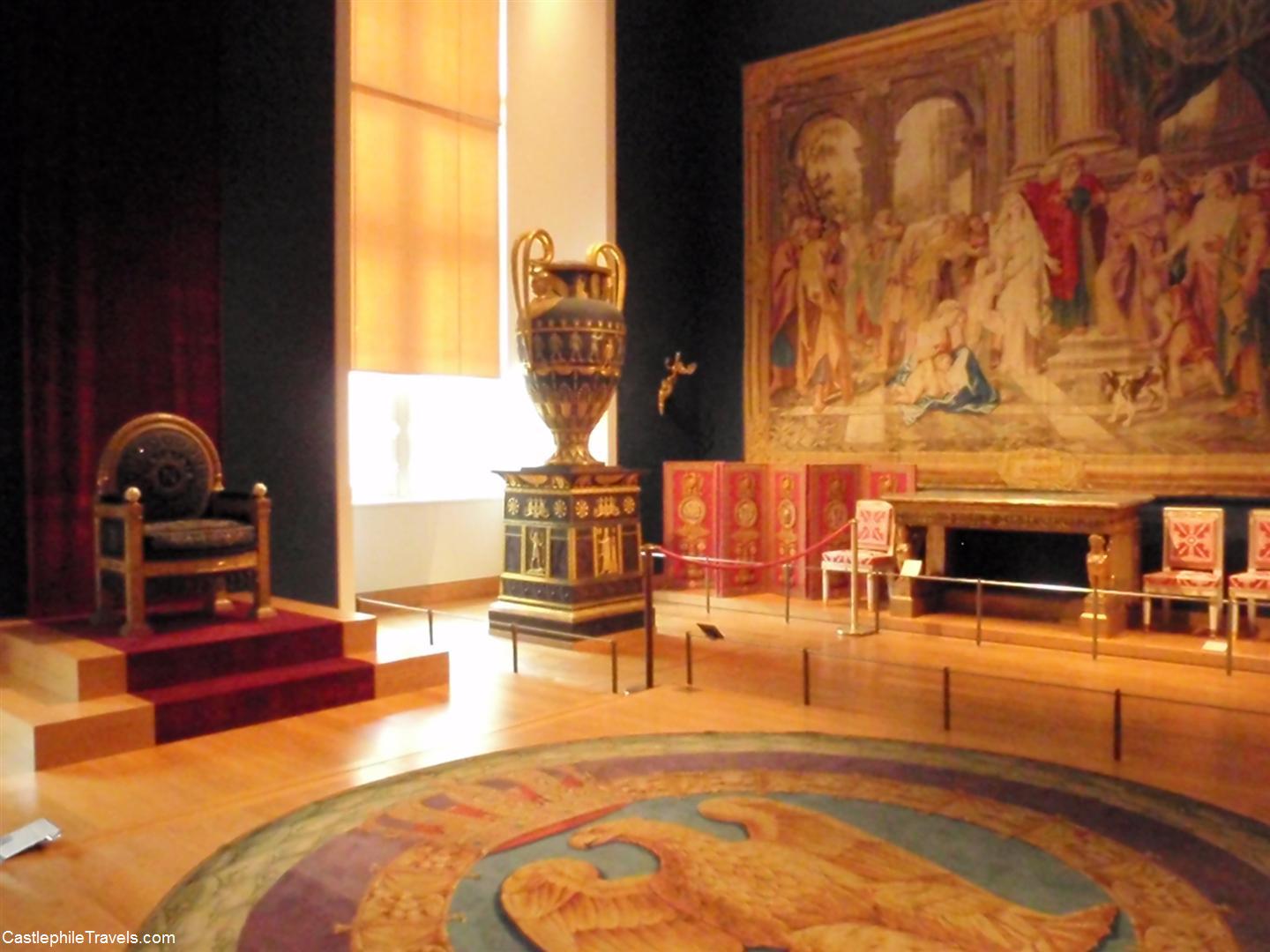The throne room in Napoleon III's apartments