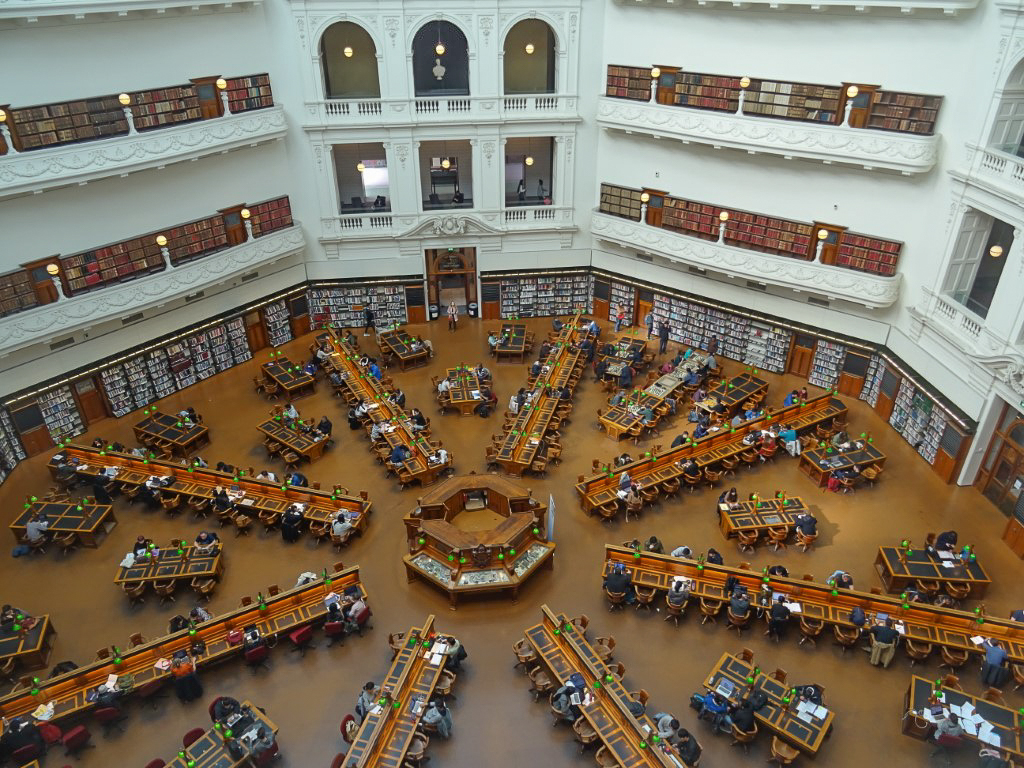The Reading Room in the State Library of Victoria