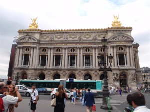 The exterior of the Palais Garnier