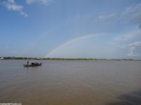 A double rainbow: a lovely way to end the cruise!