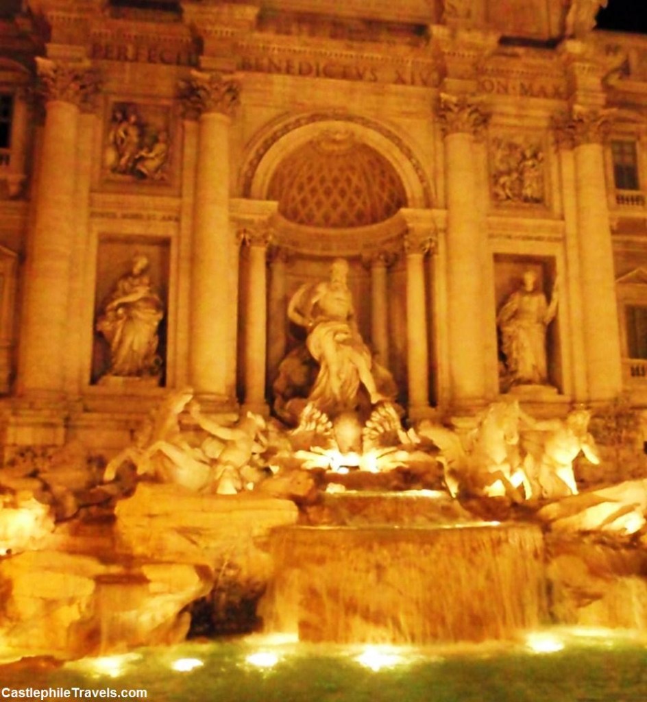 The Trevi Fountain at night