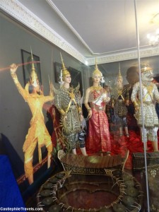 Traditional dancer's costumes on display in the exhibition rooms