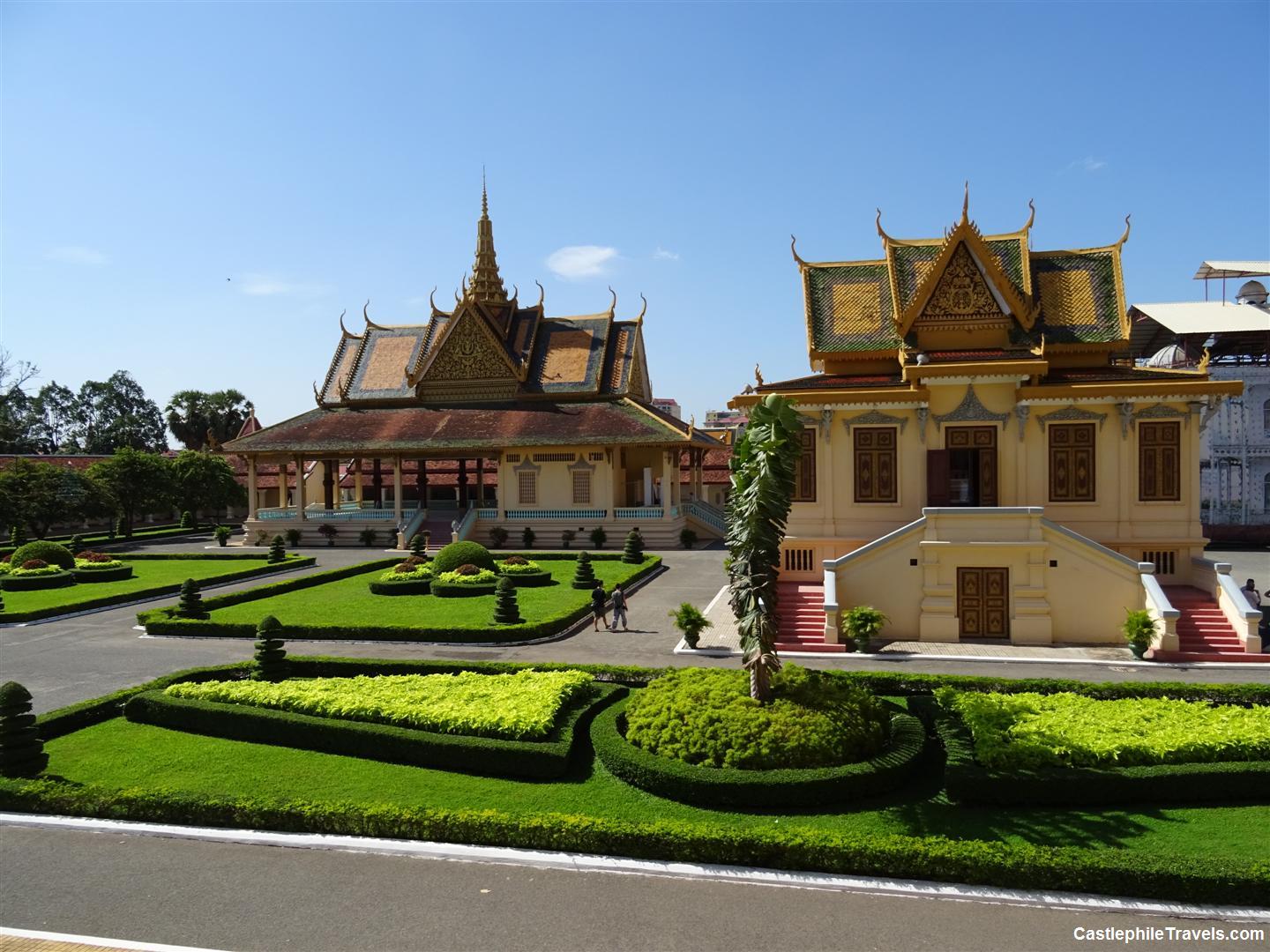 Looking out over the grounds of the Royal Palace