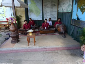 Musicians playing traditional Cambodian music