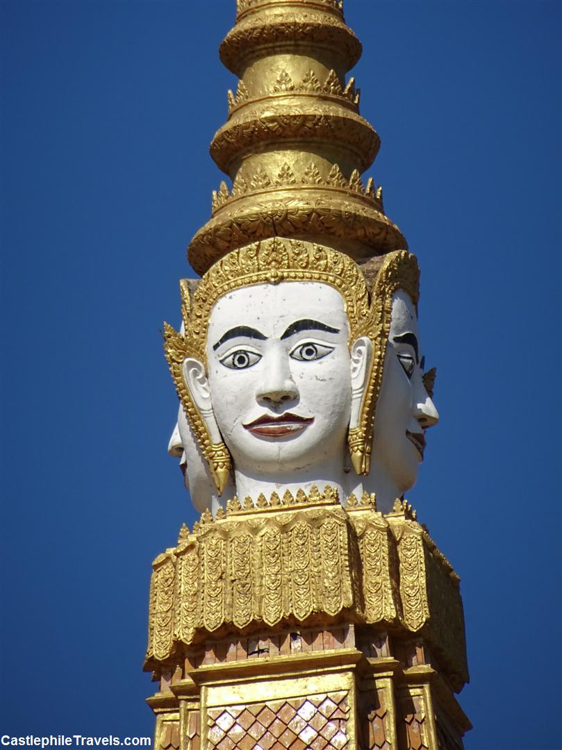 The four-faced spire on the throne hall