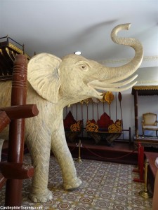 The White Elephant in one of the exhibition rooms