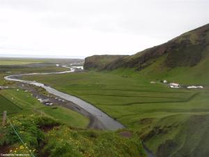 The lookout from the top of Skogafoss