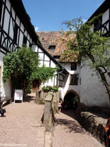 The courtyard of Wartburg Castle
